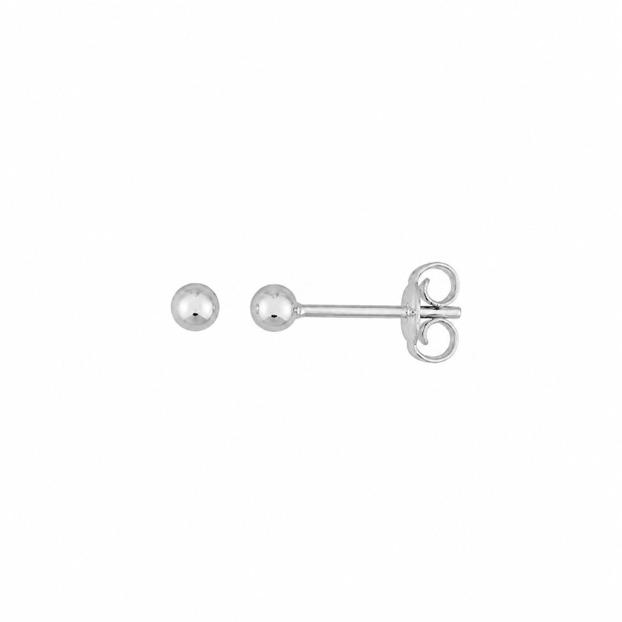 Brinco Bola 3MM B.Prata